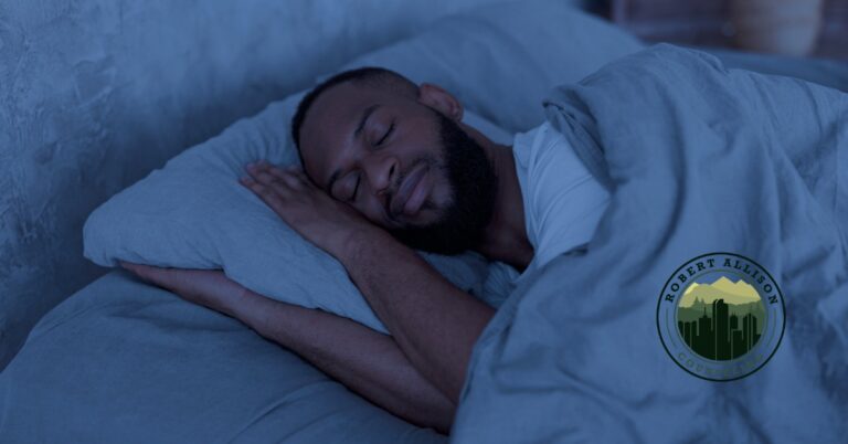 Man sleeping restfully
