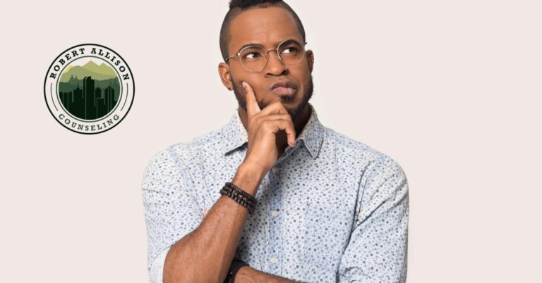 Pensive man unsure of what decision to make